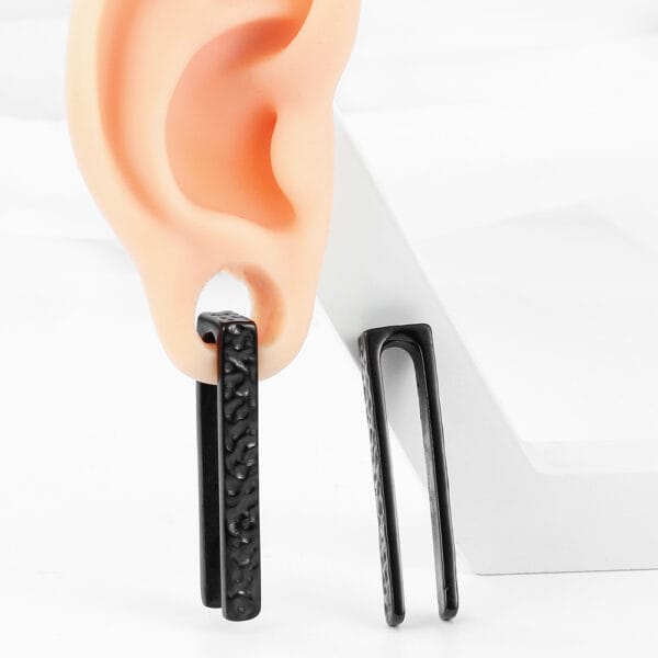 2PCS 6mm 2G Fashion Ear Weights Lyra Meteor Hanger Stainless Steel