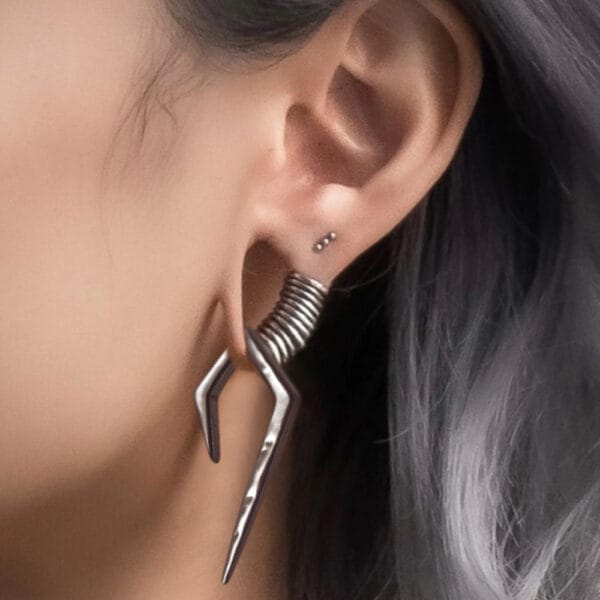 2PCS Punk Ear Weights Hangers Ear Plug Dilations