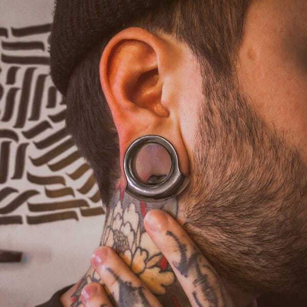 2PCS 316 Stainless Steel Hypoallergenic Ear Gauge Plugs
