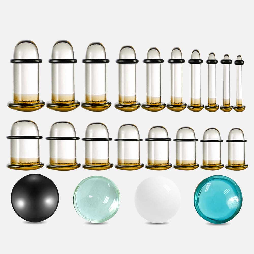 Glass Dead Plugs 0.5mm Increments