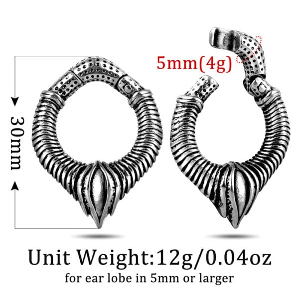 Gothic Punk Ear Weights Hangers