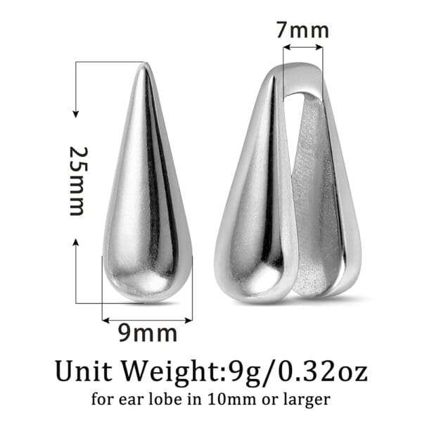 00g Water Droplet Ear Hangers