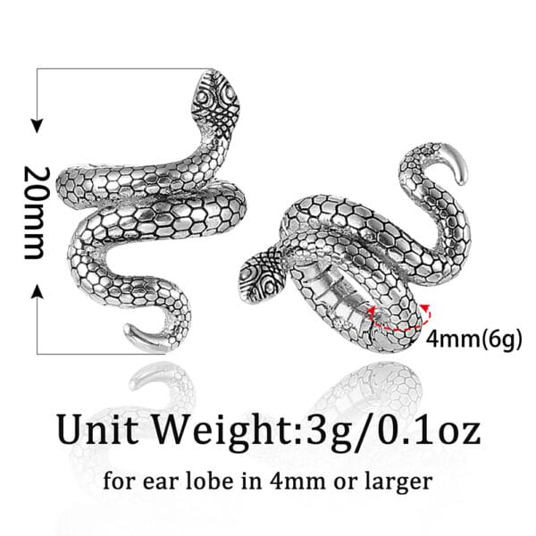 Snake Ear Lobe Cuff