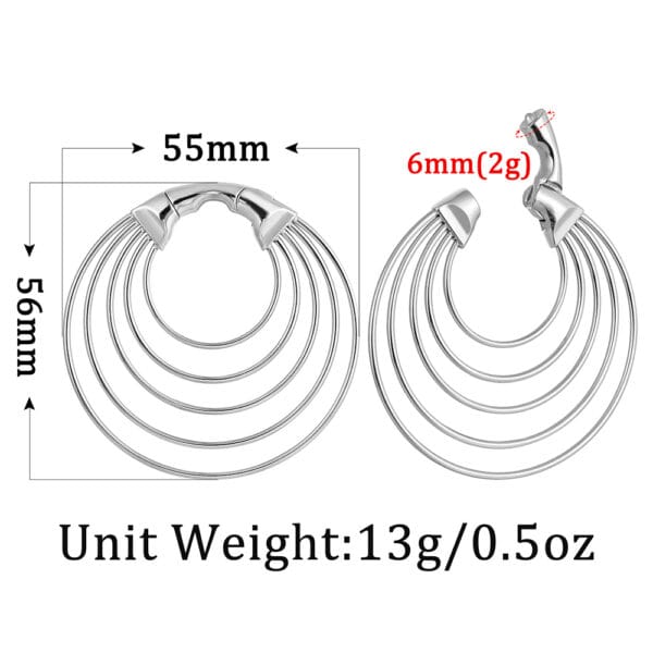 2g 6mm Chic Hoop Hangers