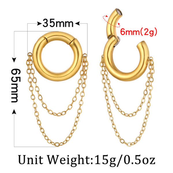 Chic Chain Ear Weights