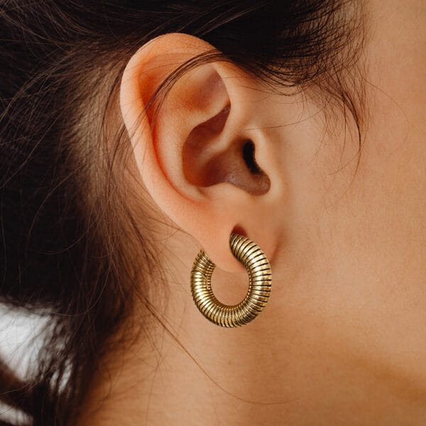 2PCS Thread Round Ear Weights Hangers
