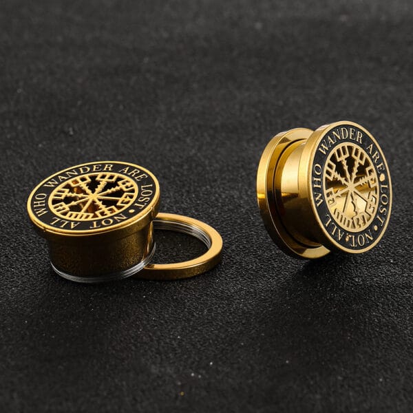 2PCS Norse Mythology Ear Gauges Plugs Expander