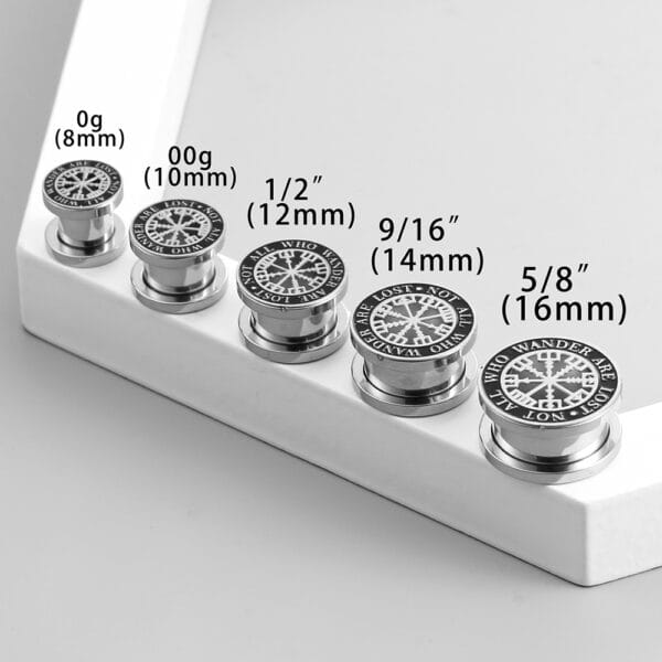 2PCS Norse Mythology Ear Gauges Plugs Expander