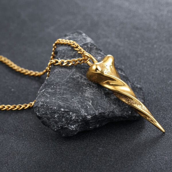Punk Twisted Spike Necklace