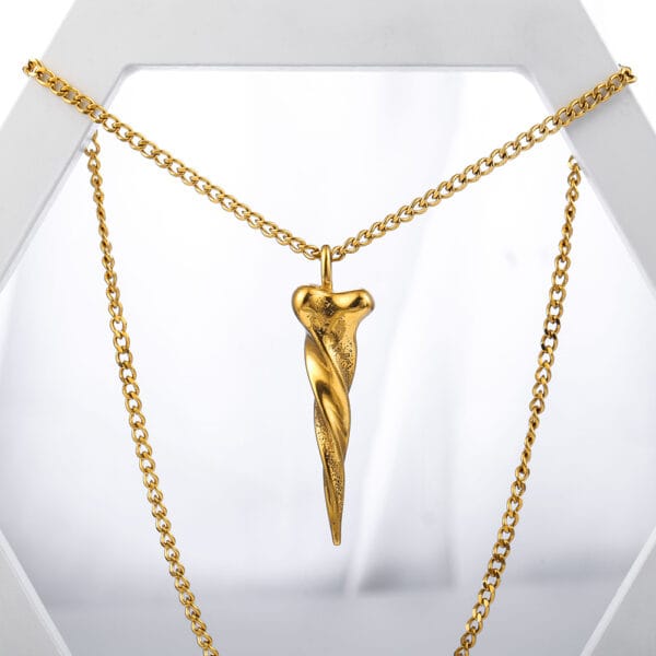 Punk Twisted Spike Necklace
