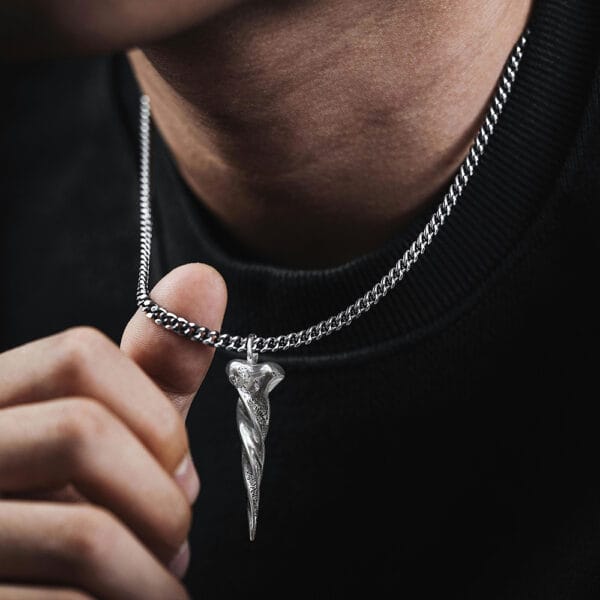 Punk Twisted Spike Necklace