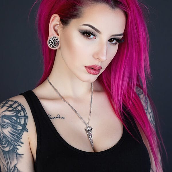 Punk Twisted Spike Necklace