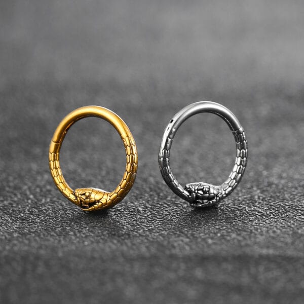 Ouroboros Septum Clicker Nose Rings