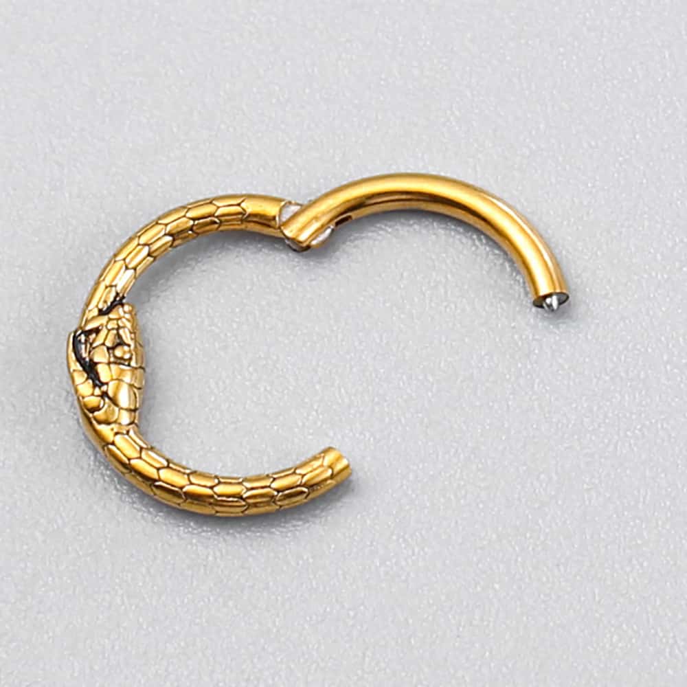 Ouroboros Septum Clicker Nose Rings - Image 3