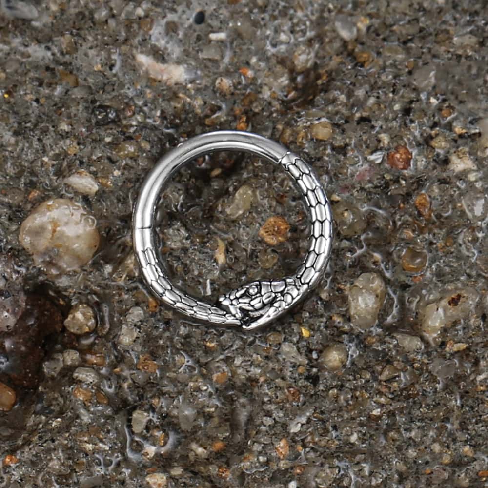Ouroboros Septum Clicker Nose Rings - Image 5