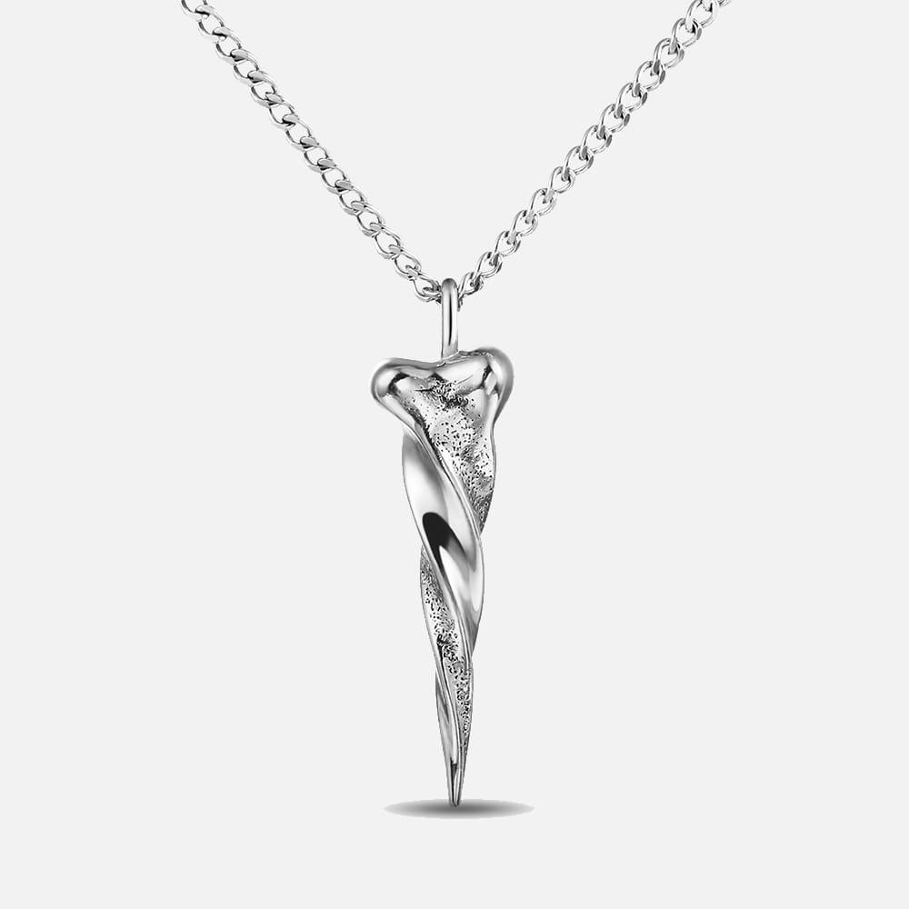 Punk Twisted Spike Necklace