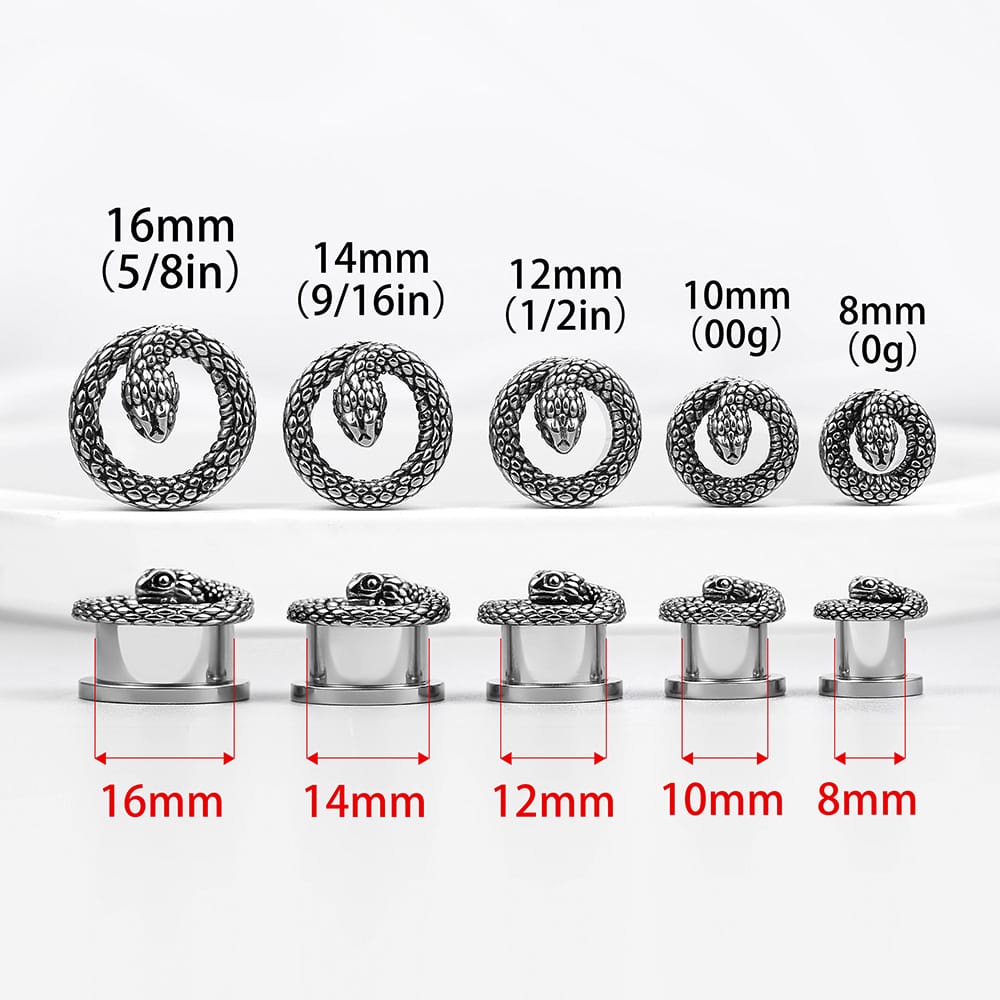 Punk Snake Ear Tunnels - Image 6