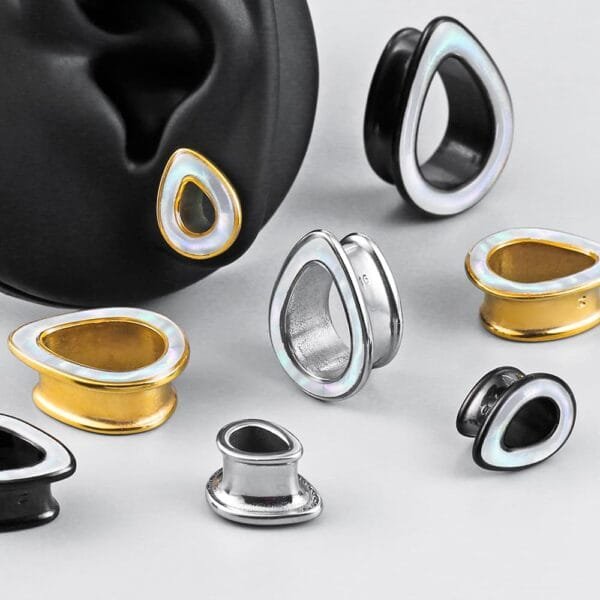 Teardrop Shell Ear Tunnels