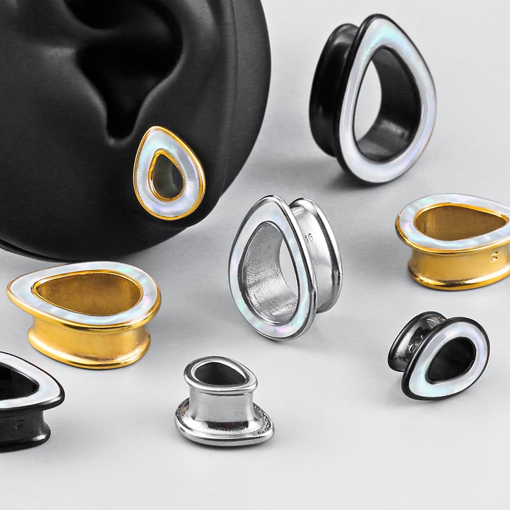 Teardrop Shell Ear Tunnels - Image 5