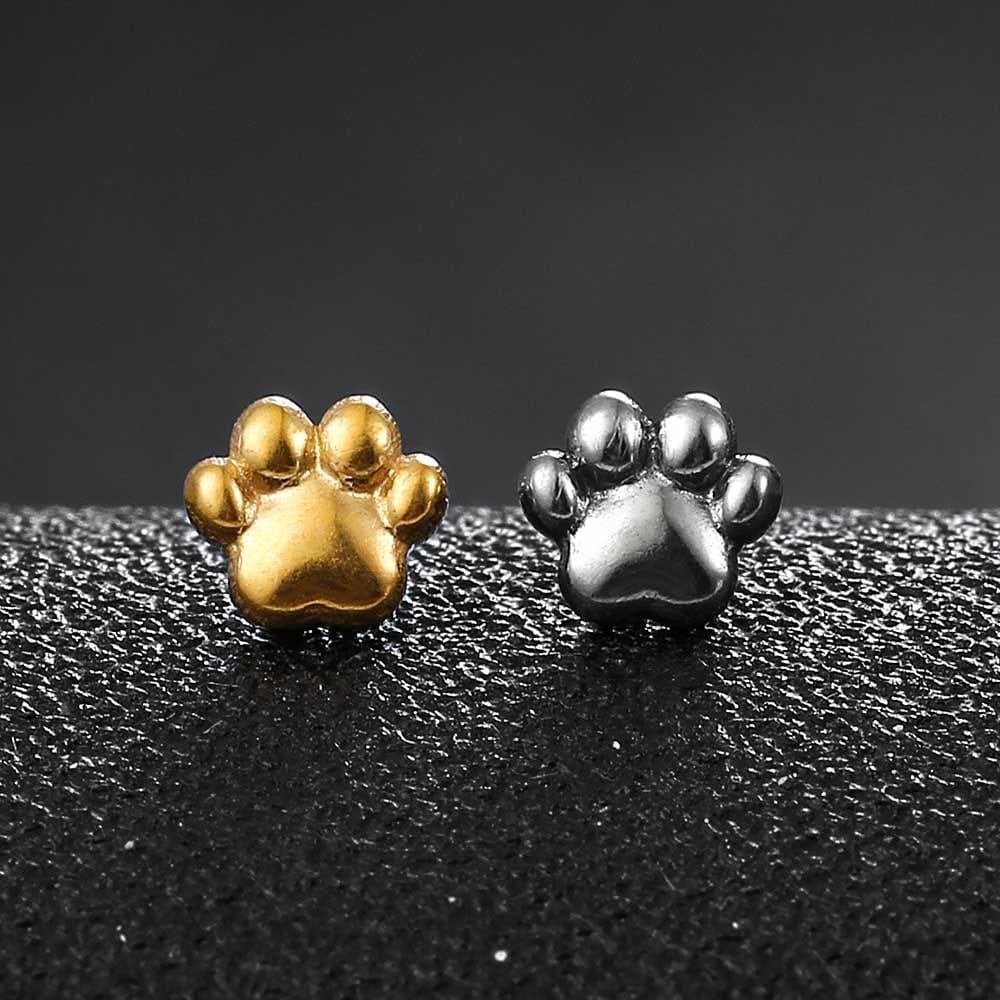 Paw Print Labret Stud - Image 3