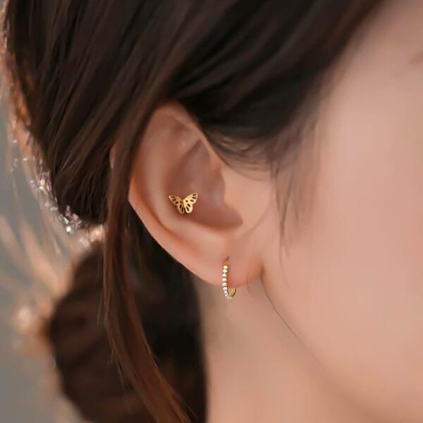 Butterfly Labret Stud