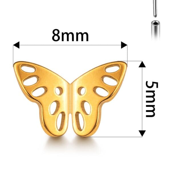 Butterfly Labret Stud