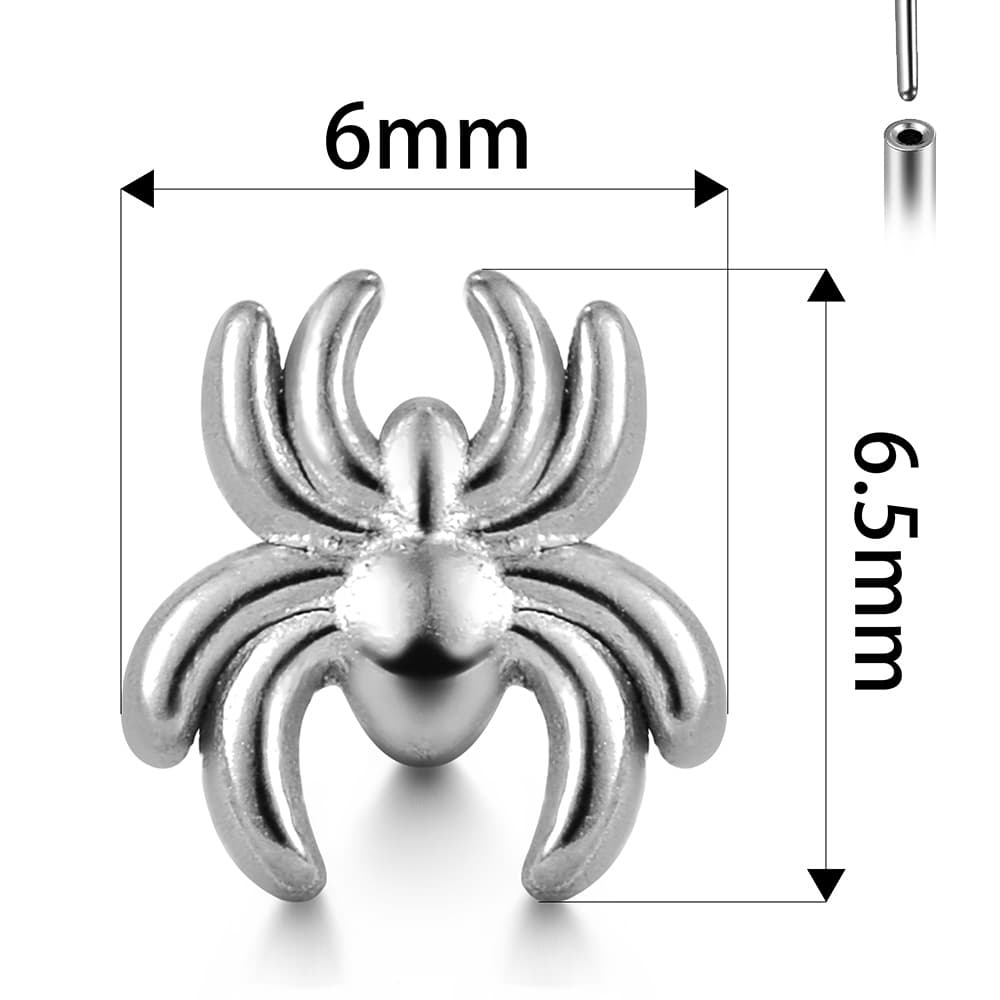 Spider Flat Back Labret - Image 6