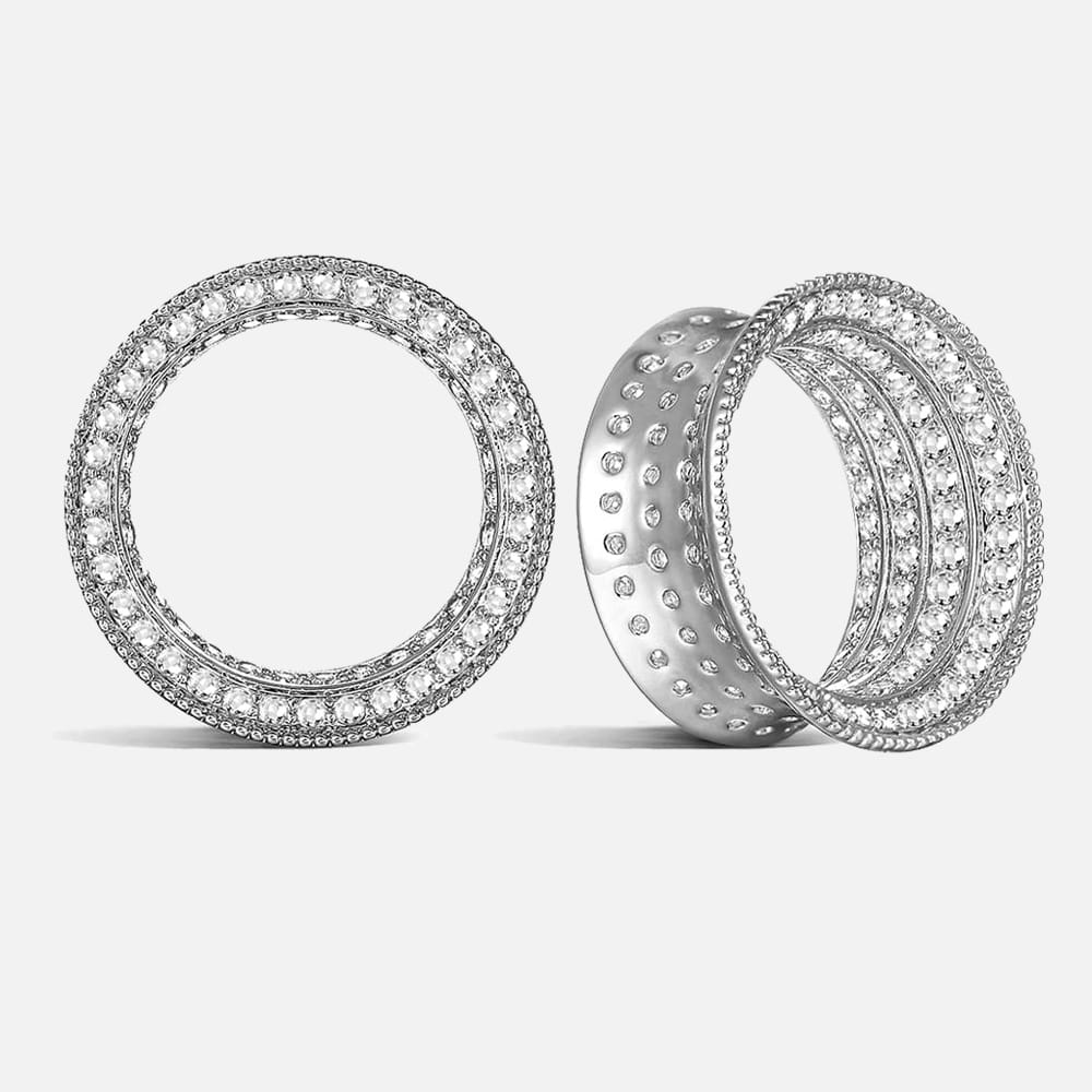 Sparkling Zircon Ear Gauge Plug