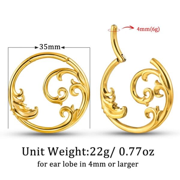Graceful Ear Weights Hangers