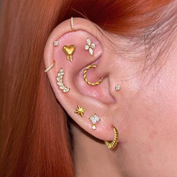 Gorgeous CZ Flat Back Studs