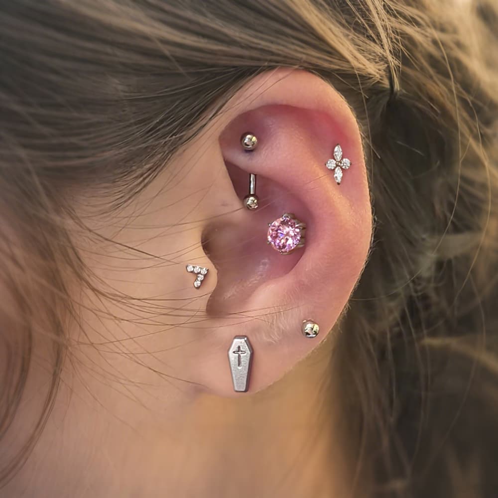 Coffin Threadless Flat Back Studs - Image 2