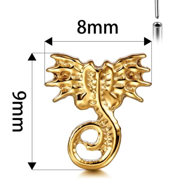 Facehugger Threadless Labret Flat Back Studs