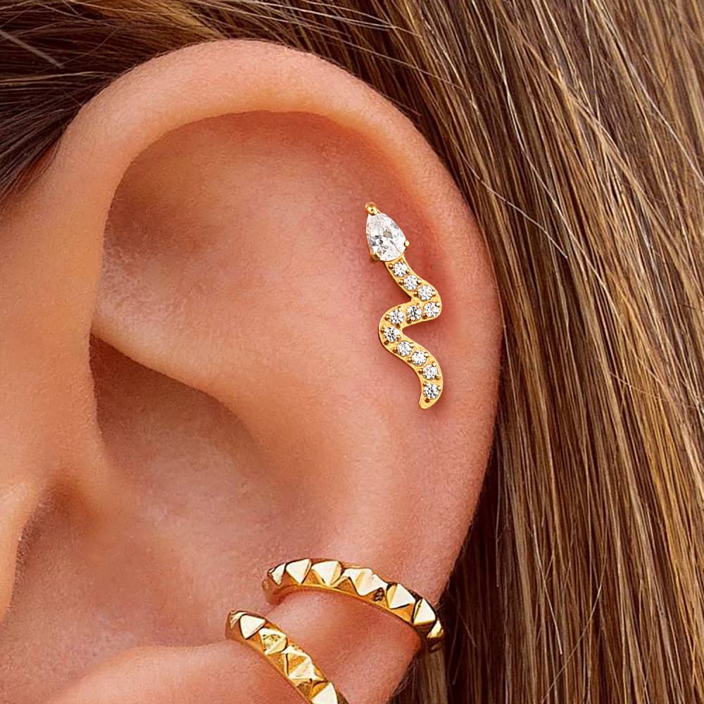 Snake Internal Thread Flat Back Studs - Image 4