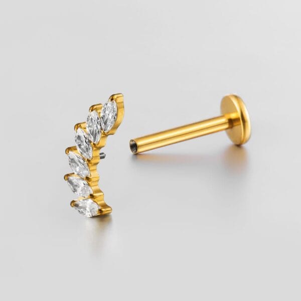 Sparkling CZ Flat Back Studs