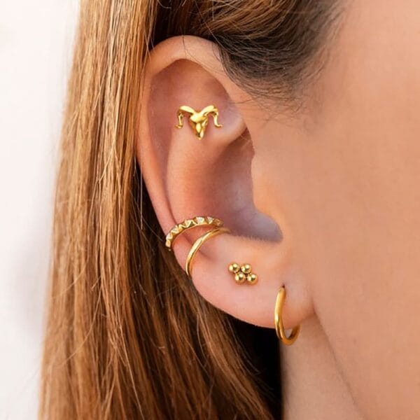 Sheep Internal Thread Flat Back Studs