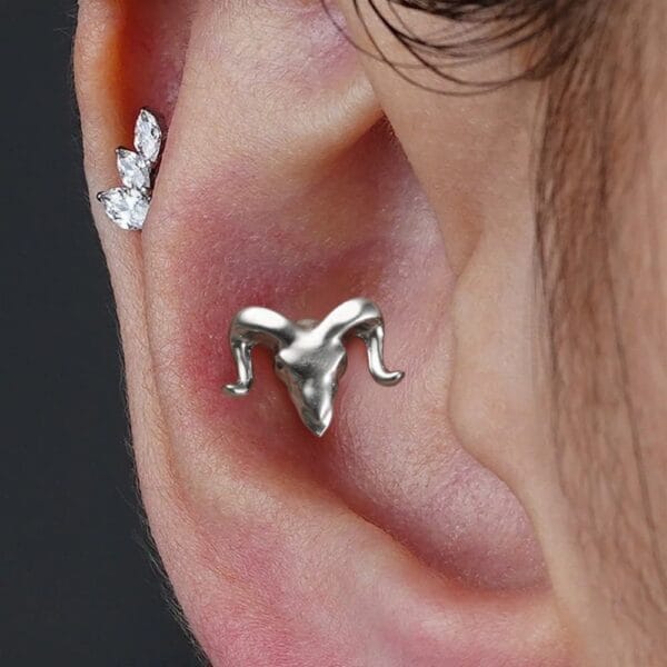 Sheep Internal Thread Flat Back Studs