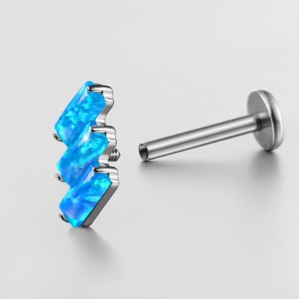 Opal Internal Thread Flat Back Studs