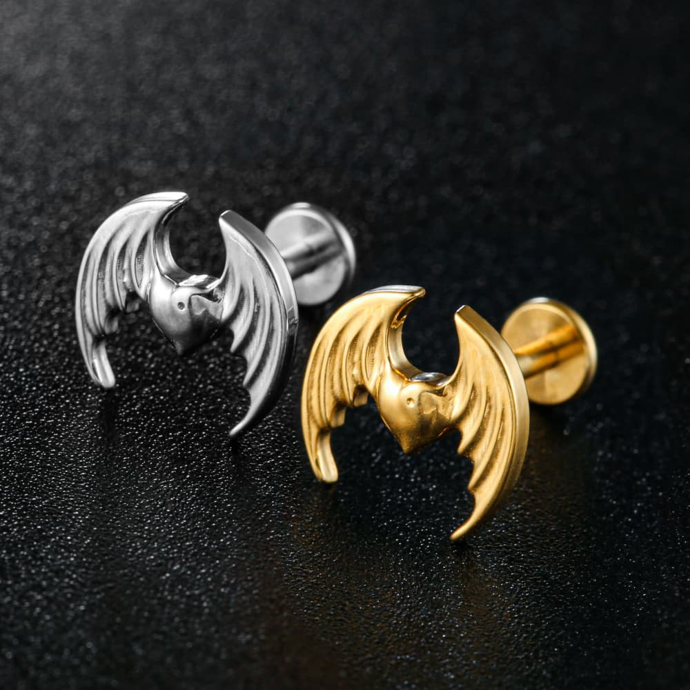 Heart Wings Internal Thread Flat Back Studs - Image 3