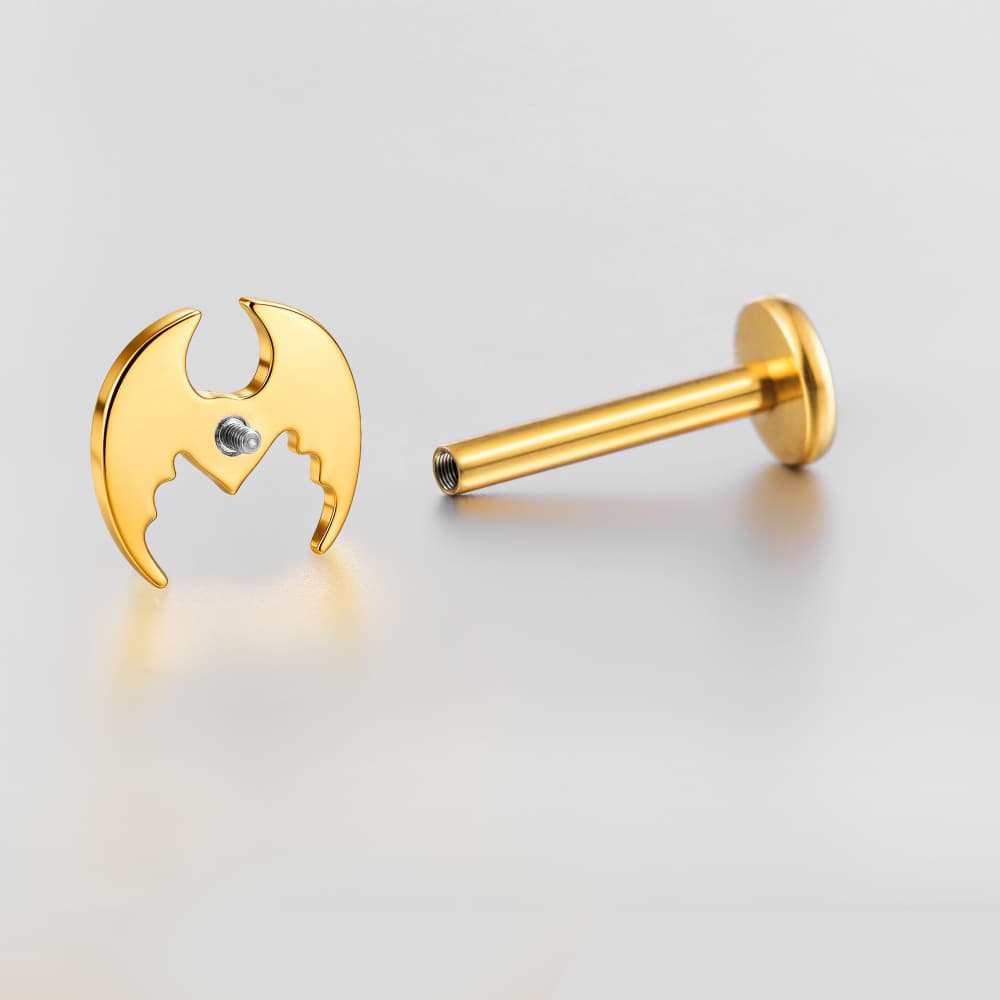 Heart Wings Internal Thread Flat Back Studs - Image 5