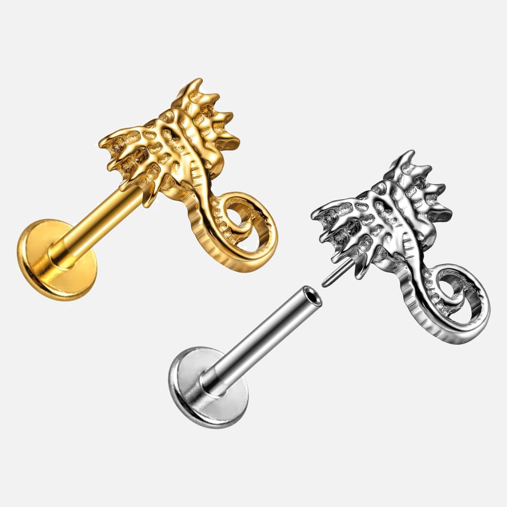 Facehugger Threadless Labret Flat Back Studs