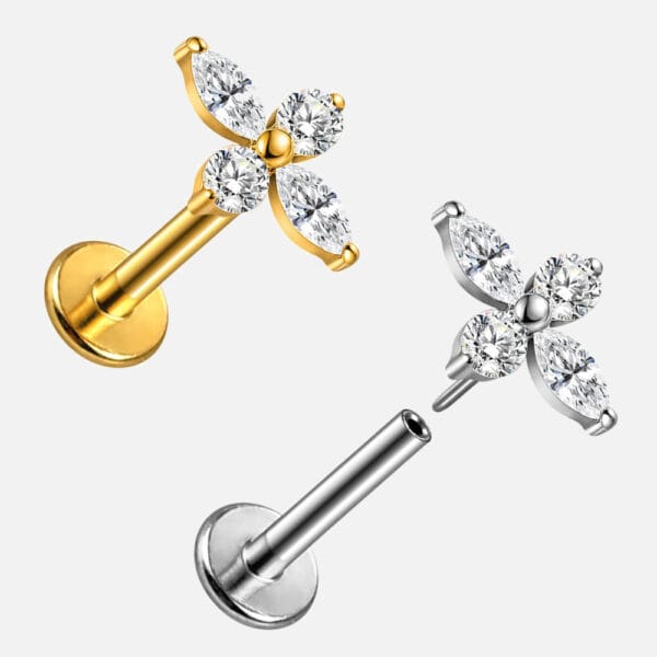 Gorgeous CZ Flat Back Studs