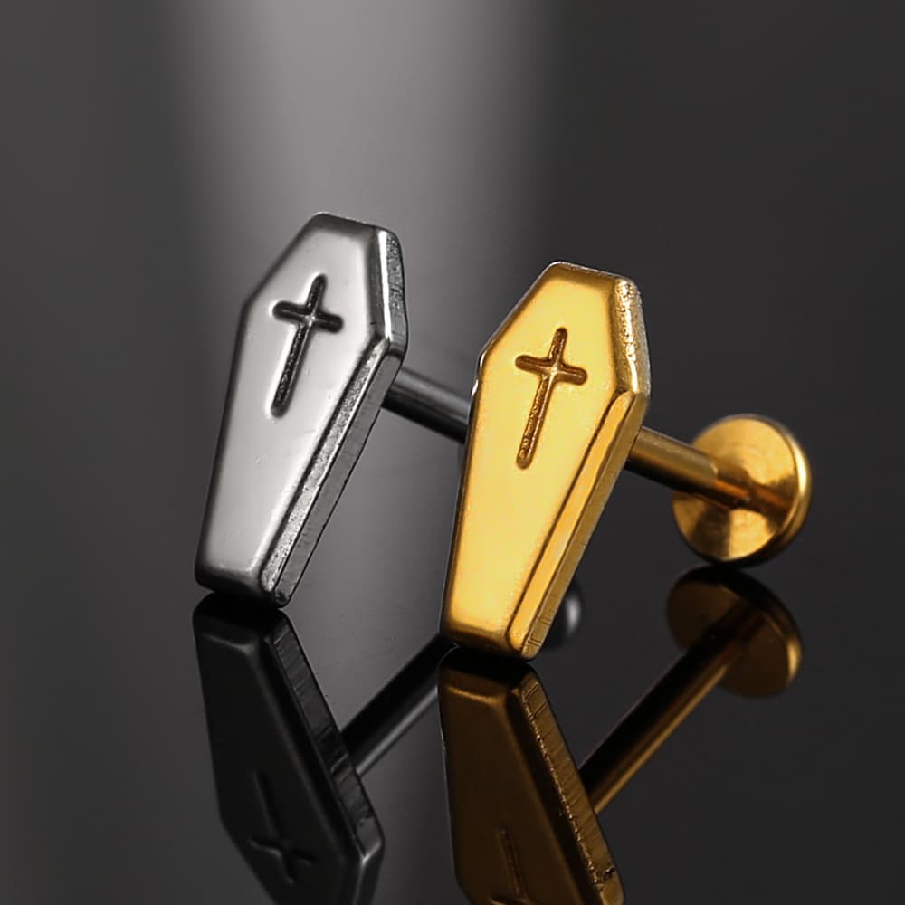 Coffin Threadless Flat Back Studs - Image 5