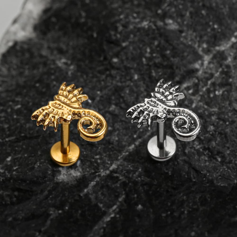 Facehugger Threadless Labret Flat Back Studs - Image 3