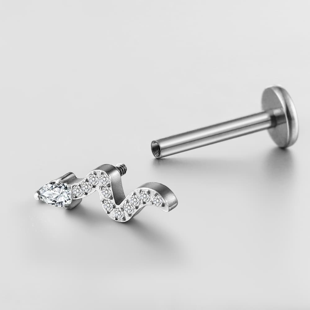 Snake Internal Thread Flat Back Studs - Image 5