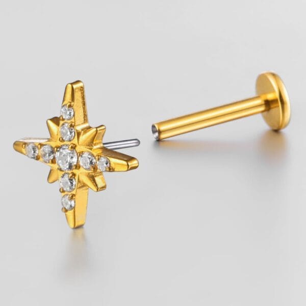 Shining Star CZ Flat Back Studs