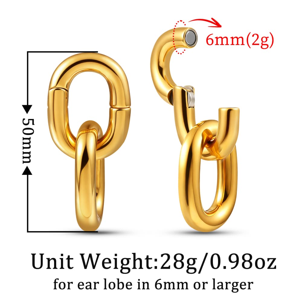 Smooth Chain Ear Hangers - Image 6