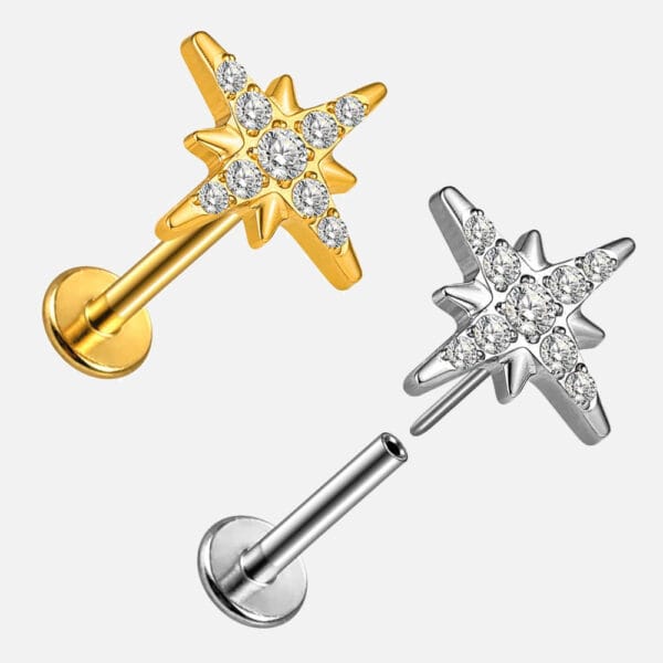 Shining Star CZ Flat Back Studs